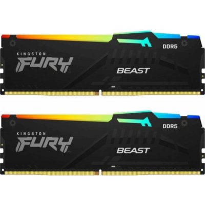 Оперативная память Kingston Fury Beast Black RGB KF556C36BBE2AK2-64