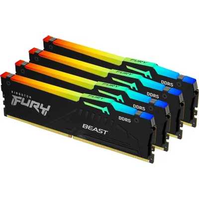 оперативная память Kingston Fury Beast Black RGB XMP KF552C40BBAK4-64