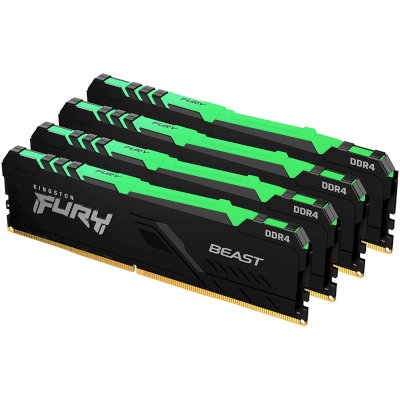 оперативная память Kingston Fury Beast RGB KF430C16BBAK4/128