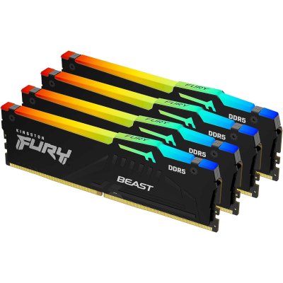 оперативная память Kingston Fury Beast RGB KF552C40BBAK4-128