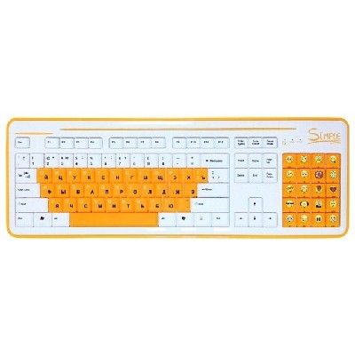 клавиатура CBR Simple S8 White