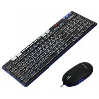 Клавиатура Crown CMMK-850 black/blue