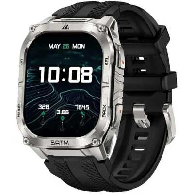 смарт часы Kospet Tank M4C Black-Silver