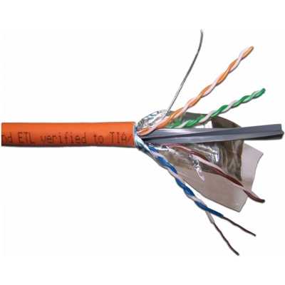 Витая пара Lanmaster LAN-6EFTP-LSZH-OR