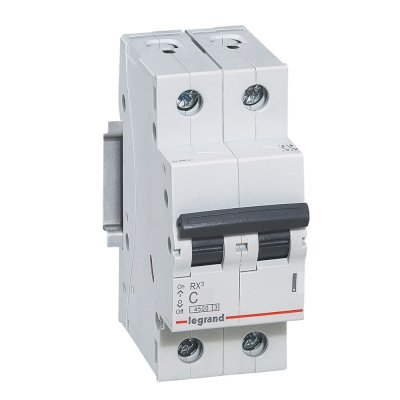 автоматический выключатель Legrand RX3 2P (C) 4.5kA 6А 419694