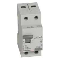 Выключатель дифференциального тока Legrand RX3 2П 100mA 63А тип AC 402030