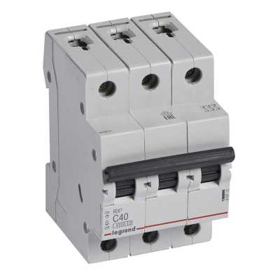 автоматический выключатель Legrand RX3 3P (C) 4.5kA 40А 419712