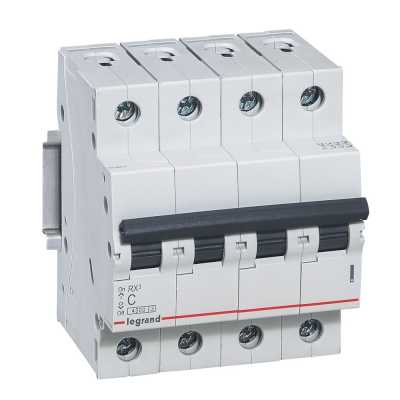 автоматический выключатель Legrand RX3 4P (C) 4.5kA 40А 419745