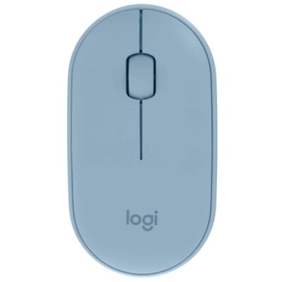Мышь Logitech Pebble M350 Blue Gray 910-005598