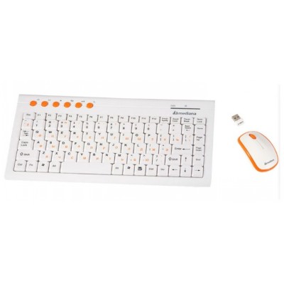клавиатура Mediana KM-313 White/Orange