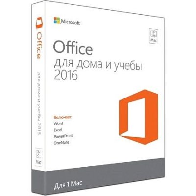 программное обеспечение Microsoft Office Mac Home and Student 2016 GZA-00924