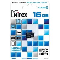 Карта памяти Mirex 16GB 13612-MCROSD16