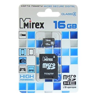 карта памяти Mirex 16GB 13613-ADTMSD16