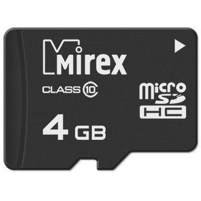 карта памяти Mirex 4GB 13612-MC10SD04