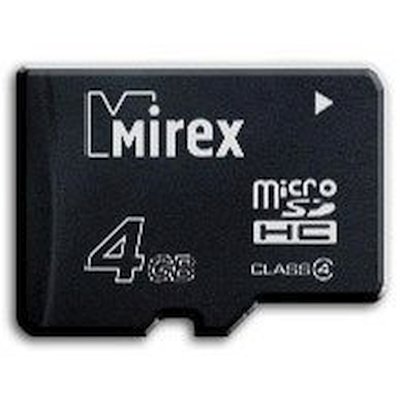 карта памяти Mirex 4GB 13612-MCROSD04