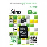 Карта памяти Mirex 8GB 13613-AD10SD08