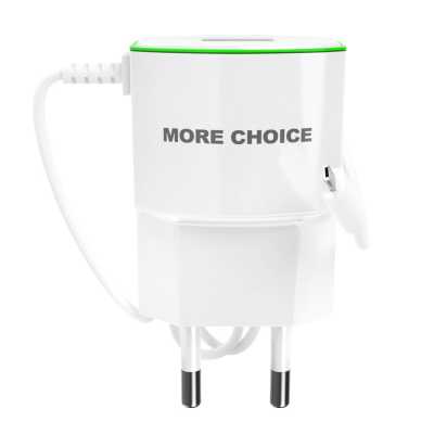 сетевое зарядное устройство More choice NC40m White-Green