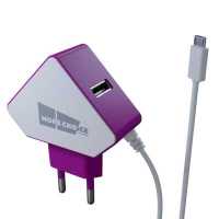 Сетевое зарядное устройство More choice NC42m White-Purple