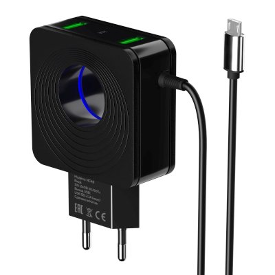 сетевое зарядное устройство More choice NC48a Black