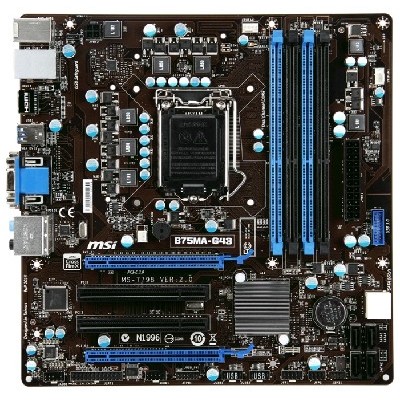 материнская плата MSI B75MA-G43