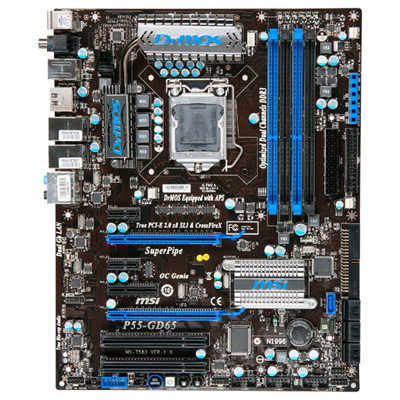материнская плата MSI P55-GD65