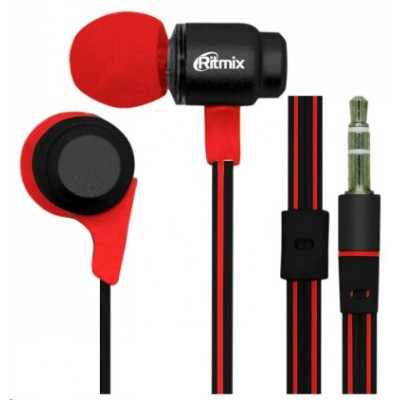 наушники Ritmix RH-185 Black-Red