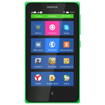смартфон Nokia X Dual sim Green