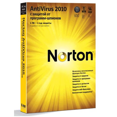 антивирус Norton AntiVirus 2010 Russian 20103070