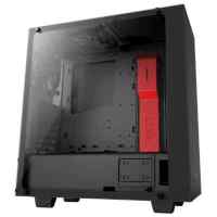 Корпус NZXT S340 Elite Matte Black-Red