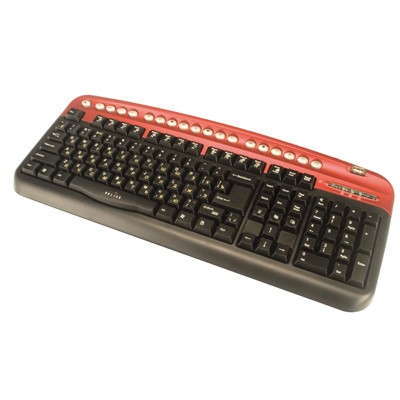 клавиатура Oklick 320M Black-Red