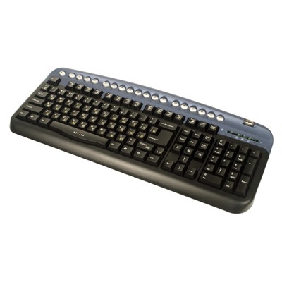 клавиатура Oklick 320M PS/2+USB+USB Black-Silver