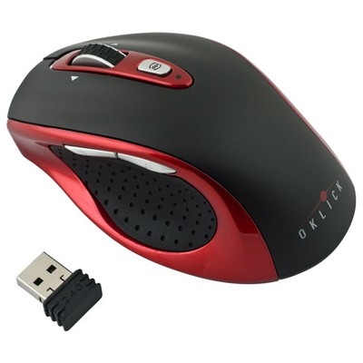мышь Oklick 404SW Red-Black