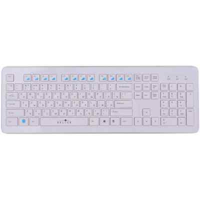 клавиатура Oklick 540S White-Silver