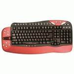 Клавиатура Oklick 780L PS/2+USB Black-Red