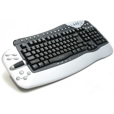 клавиатура Oklick 780L PS/2+USB Black-Silver