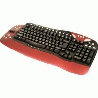 Клавиатура Oklick 780L USB+USB Black-Red