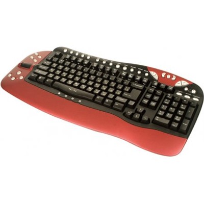 клавиатура Oklick 780L USB+USB Black-Red