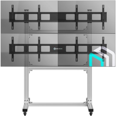 напольный мобильный стенд Onkron FSPRO2L-22 Silver