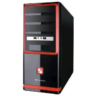 корпус Optimum PE08A-1 BK/RD