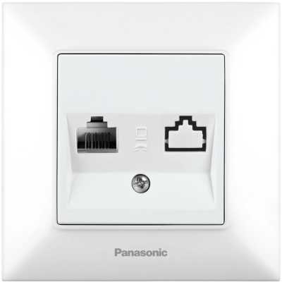 розетка компьютерная Panasonic Arkedia Slim WNTC04052WH-RU