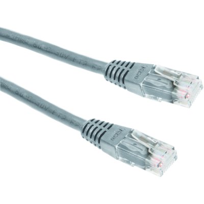 Патч-корд литой telecom utp кат. 5е, серый 1м /250 na102--1m (6242755315679)