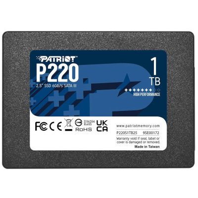 SSD диск Patriot P220 1Tb P220S1TB25