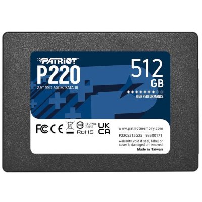 SSD диск Patriot P220 512Gb P220S512G25