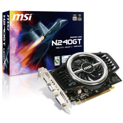 видеокарта PCI-Ex 1024Mb MSI N240GT-STORM-1G/D5