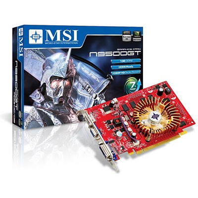 видеокарта PCI-Ex 1024Mb MSI N9500GT-MD1G/D2