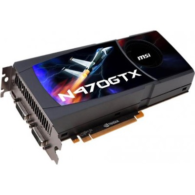 Видеокарта PCI-Ex 1280Mb MSI N470GTX-M2D12V2 купить в Краснодаре в интернет магазине KNSkrasnodar.ru