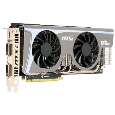 видеокарта PCI-Ex 1536Mb MSI N480GTX Twin Frozr II