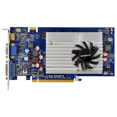 видеокарта PCI-Ex 512Mb GigaByte GV-N96TGR-512I