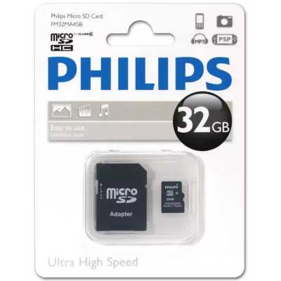 Карта памяти Philips 32GB FM32MA45B/97
