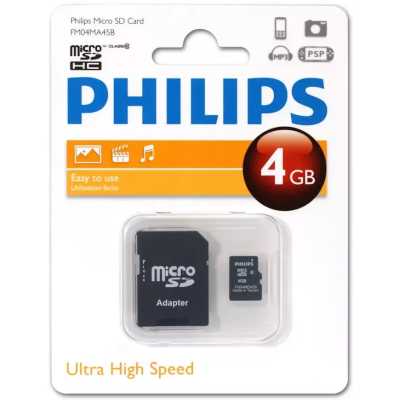 карта памяти Philips 4GB FM04MA45B/97